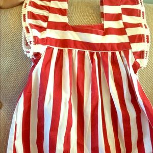 Red stripe dress